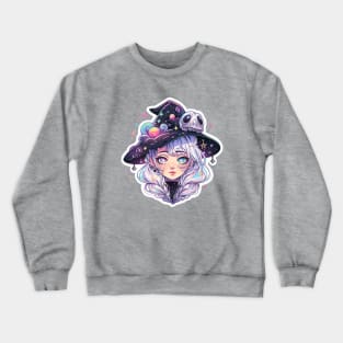 Cute Kawaii Pastel Witch Crewneck Sweatshirt